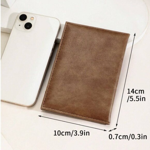 Passport Holder And So the Adventure Begins Brown NWT - Picture 2 of 3